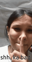 Shh Bad Girl Reaction GIF