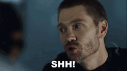 Shh Bearded Guy GIF
