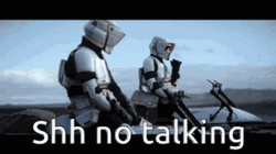 Shh No Talking Mandalorian Scout Rangers GIF