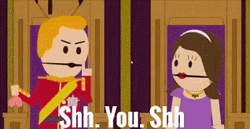 Shh South Park Characters GIF