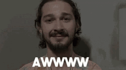 Shia Labeouf Aww GIF