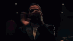 Shia Labeouf Clapping And Back To Serious Face GIF