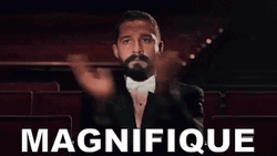 Shia Labeouf Clapping Saying Magnifique GIF