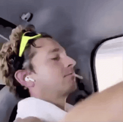 Shia Labeouf Dancing And Smoking GIF