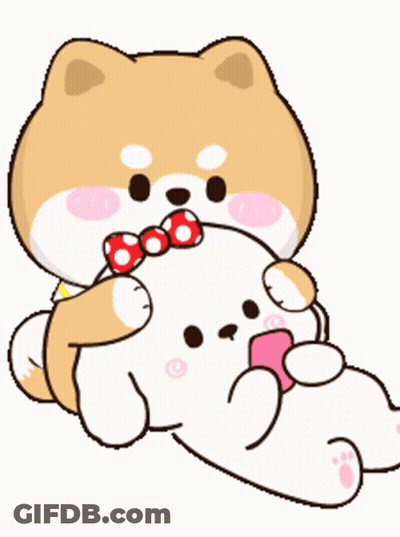 Shiba And Poodle Holy Poodles Telling Each Other GIF