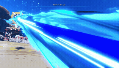 Shield Of The Just On Blue Background GIF