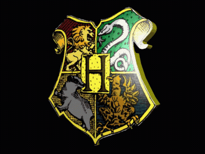 Shield With Lion Swan Bear And Letter H GIF