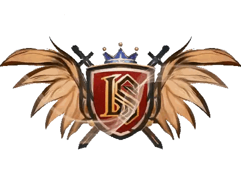 Shield With Wings And Crown Letter K Sticker