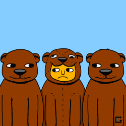 Shifty Eyes Bears Costume GIF