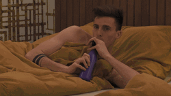 Shifty Eyes Bed Drink Big Brother GIF