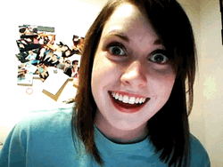 Shifty Eyes Creepy Obsessed Girlfriend  GIF