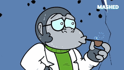 Shifty Eyes Nervous Monkey Sweating Pipe GIF