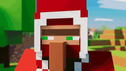 Shifty Eyes Pixel Santa Christmas Reaction GIF