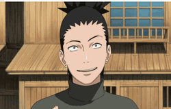 Shikamaru Nara Anime Awkward Smile GIF