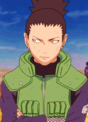 Shikamaru Nara Naruto Side Eye Glare GIF