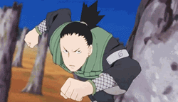 Shikamaru Naruto Punch Battle GIF