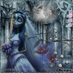 Shimmering Corpse Bride Mobile Art GIF