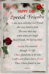 Shimmering Friends Birthday Greetings GIF
