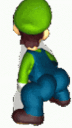 Shimmering Luigi Twerk Dance GIF