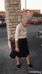 Shimmying Old Lady Funny Dancing GIF