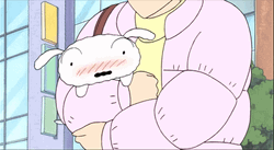 Shin Chan Cute Cuddling Pet GIF