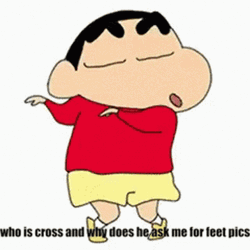Shin Chan Funny Hand Wave Moves GIF
