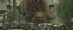 Shin Godzilla Attacking The Crowd GIF