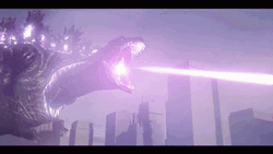 Shin Godzilla Causing Chaos In City GIF