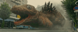Shin Godzilla Crawling On The Ground GIF