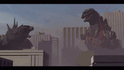 Shin Godzilla Intense Battle With Monster GIF