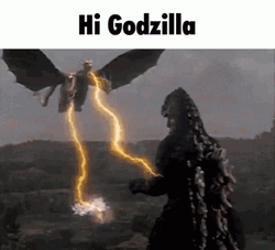 Shin Godzilla Taking In Lightning Attacks GIF