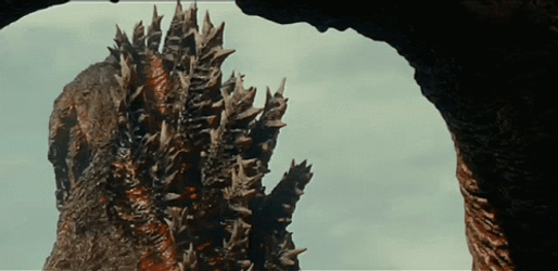 Shin Godzilla Turning And Growling GIF