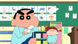 Shinchan Card Shuffling GIF
