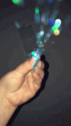 Shining Blue Falling Confetti GIF