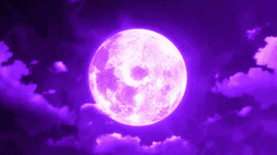 Shining Purple Super Moon GIF