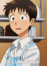 Shinji Blushing Shocked GIF