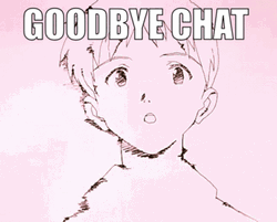 Shinji Goodbye Chat GIF