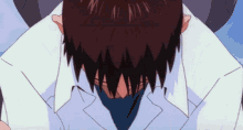 Shinji Ikari Evangelion Dammit Face Palm Disappointed  GIF
