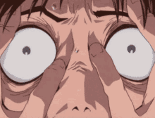Shinji Ikari Evangelion Wide Eyes Freaking Out Mad Crazy