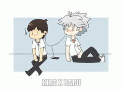 Shinji Listening Music GIF