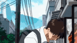 Shinji Looking At Kaworu Nagisa Picture GIF