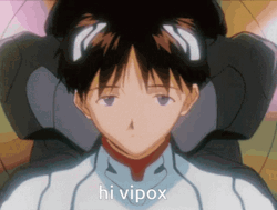 Shinji Says Hi Vipox GIF