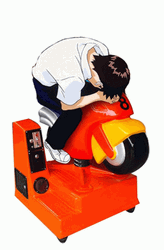 Shinji Sitting On Kiddy Rides GIF