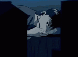 Shinji Sleeping On Bed GIF