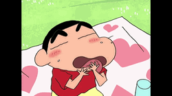 Shinnosuke Nohara Shin Chan Licking GIF