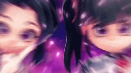 Shinobu & Kanae Ninjala Anime  GIF