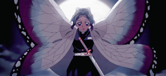 Shinobu Kocho Falling From The Sky GIF