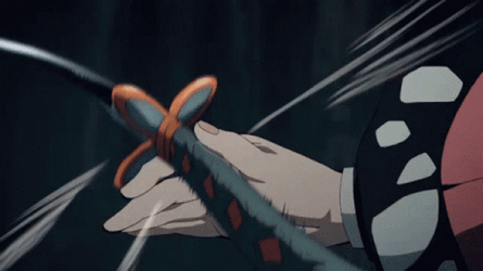 Shinobu Kocho Showing Katana Skills GIF