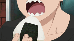 Shinra Kusakabe Eating Fire Force Series GIF