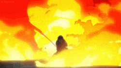Shinra Kusakabe Enormous Fire Power Burst GIF